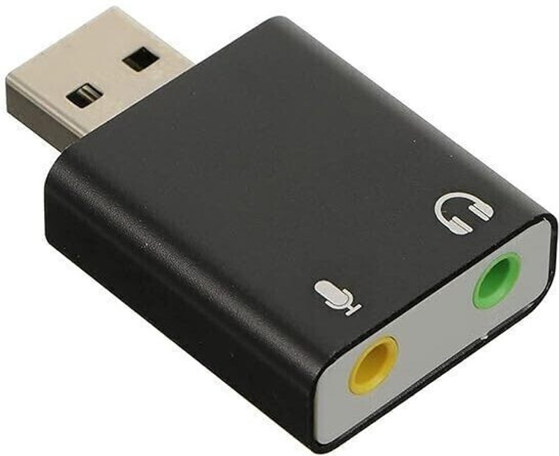 Urban Infotech Multicolor Color May Be Very Aluminum USB External Stereo Sound Card Phone Converter (Android, iOS) Phone Converter(Plug and Play)