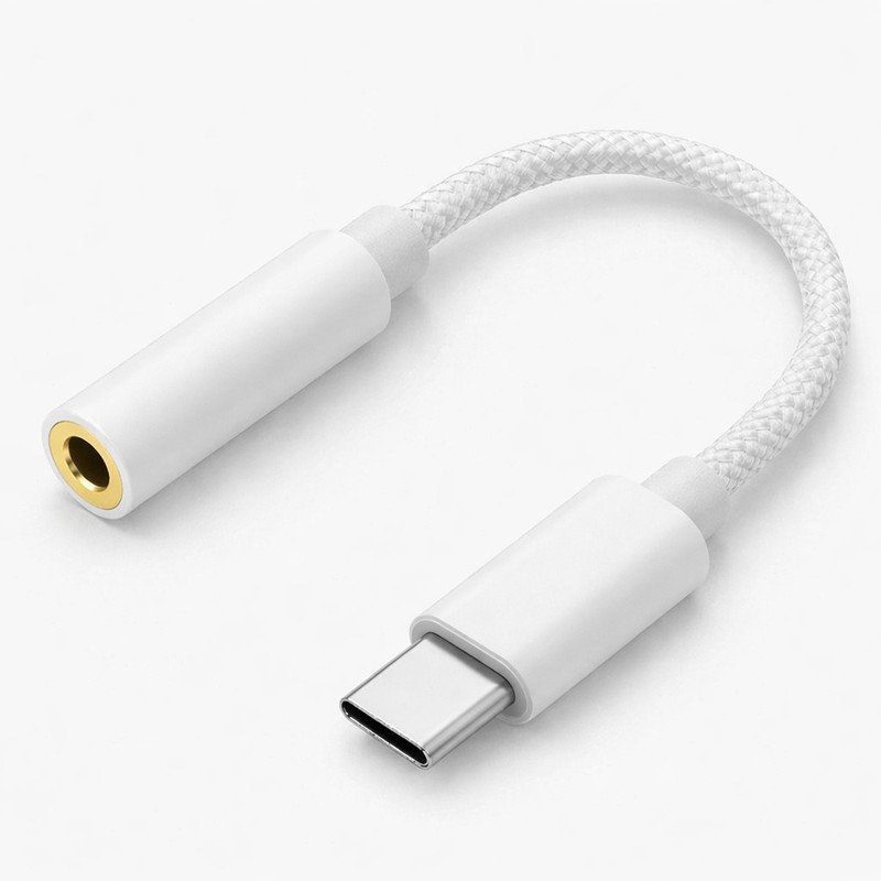 ULTRADART White Type C to 3.5mm Audio Connector for Earphones Phone Converter(Android, iOS)