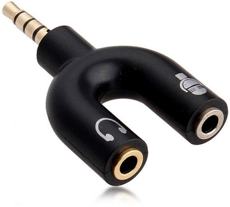 ENMORA Multicolor Buy U-Shape 3.5mm Audio Jack Splitter Converter BTT28 Phone Converter(ANDROID)