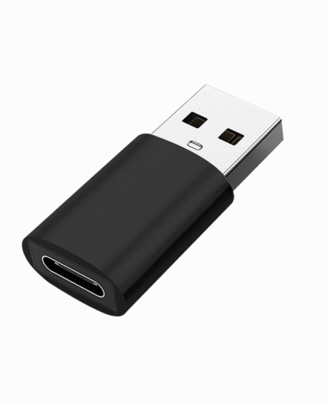 ZENIFY Black USB Type C Female to USB Male OTG Adapter with 5 Gbps High-Speed Data Transfer Phone Converter(USB TYPE C)