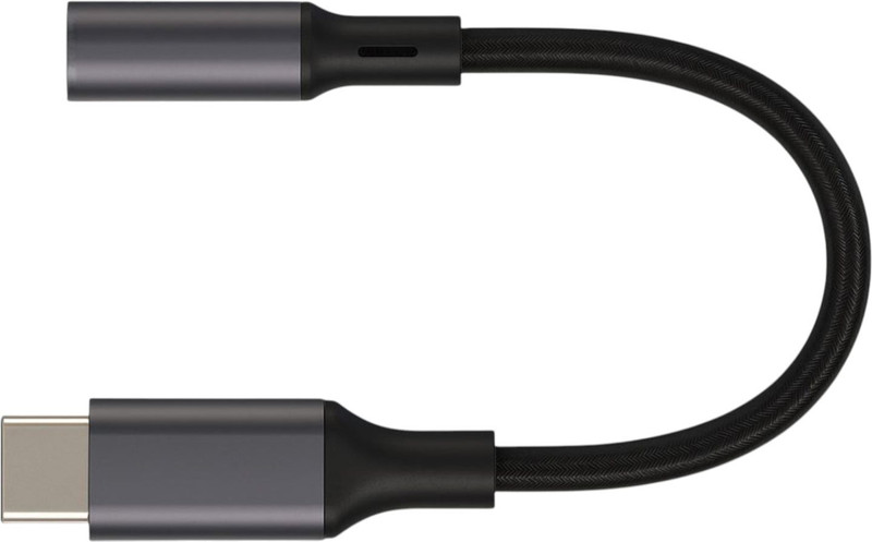 JAZX Black Type C to 3.5 mm Jack Audio Connector Especially for Samsung Mobiles Phone Converter(Android)