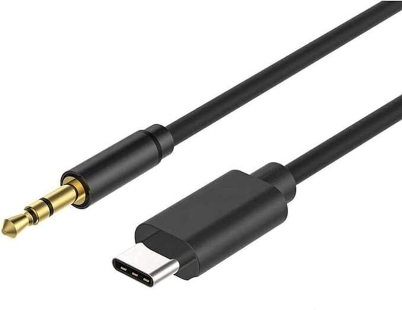 C & E Black, Red USB C to 3.5mm Aux Cord for OnePlus 7Pro/7/6t- 1.3 Meter Phone Converter(ANDROID)