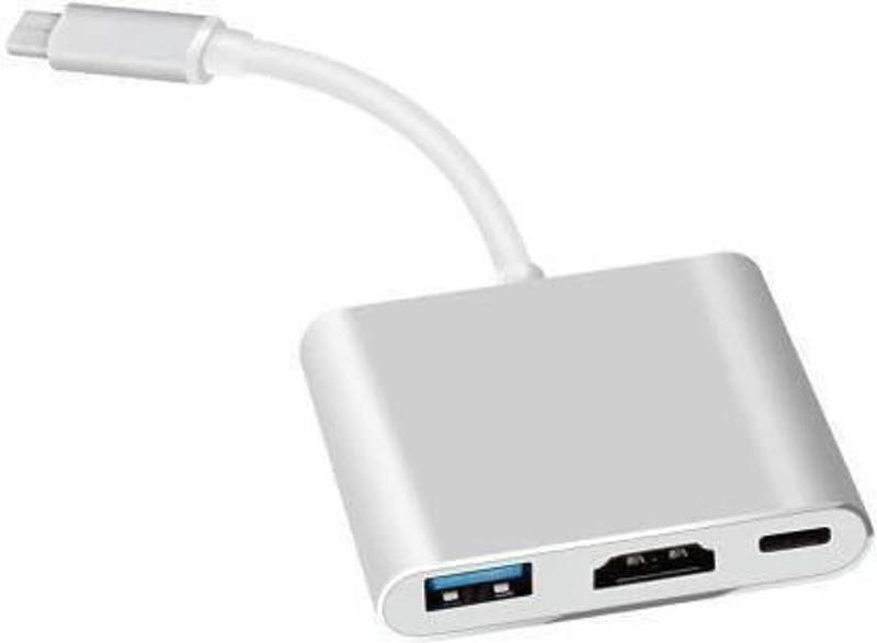TERABYTE Silver TYPE C YO USB HDMI AND TYPE C Phone Converter(HDMI 4K Adapter USB-C to HDMI)