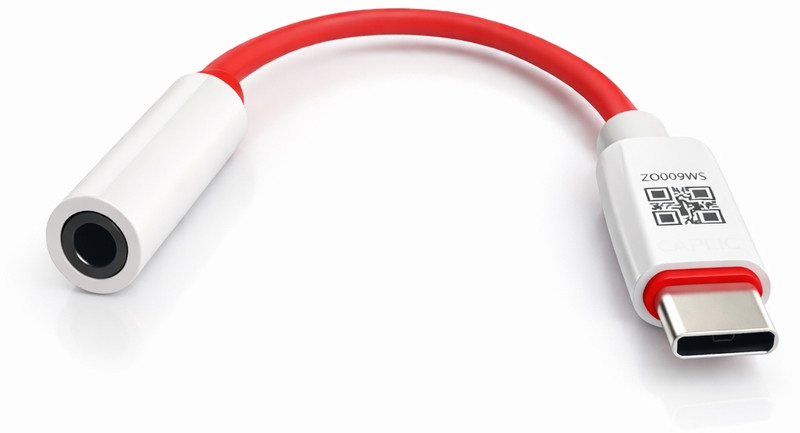 CAPLIC Weight, Red USB-C to 3.5mm audio Jack Connector,Headphones Jack Adaptor Phone Converter(Android, iOS, Teblet, And Leptops)