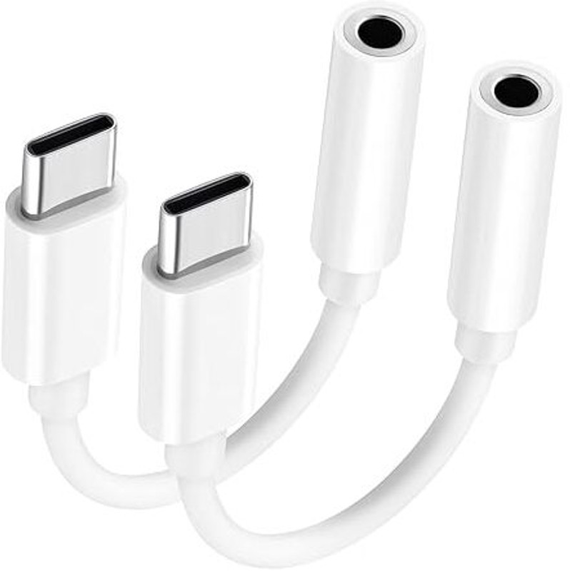 aflah White Type-C to 3.5 mm Audio Adapter for iOS & Android Devices Phone Converter(Android, iOS)