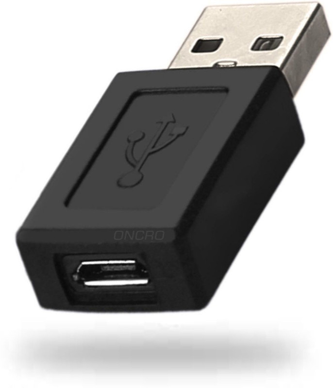 ONCRO Black Micro USB Female to USB Male converter 5 pin coupler OTG USB adapter Phone Converter(All android smartphones)