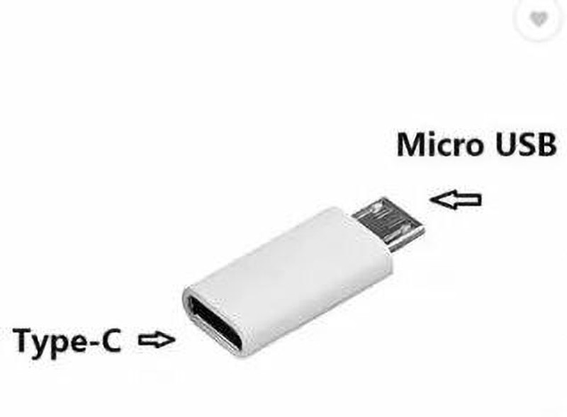 TECHGEAR White USB 3.1 Type C Female to Micro USB Type B 2.0 Male Data Sync Adapter Phone Converter(usb)