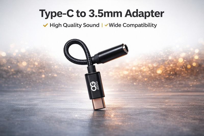 CAPLIC Black OG Audio jack Phone Converter(Android & iOS (Type-C devices only))