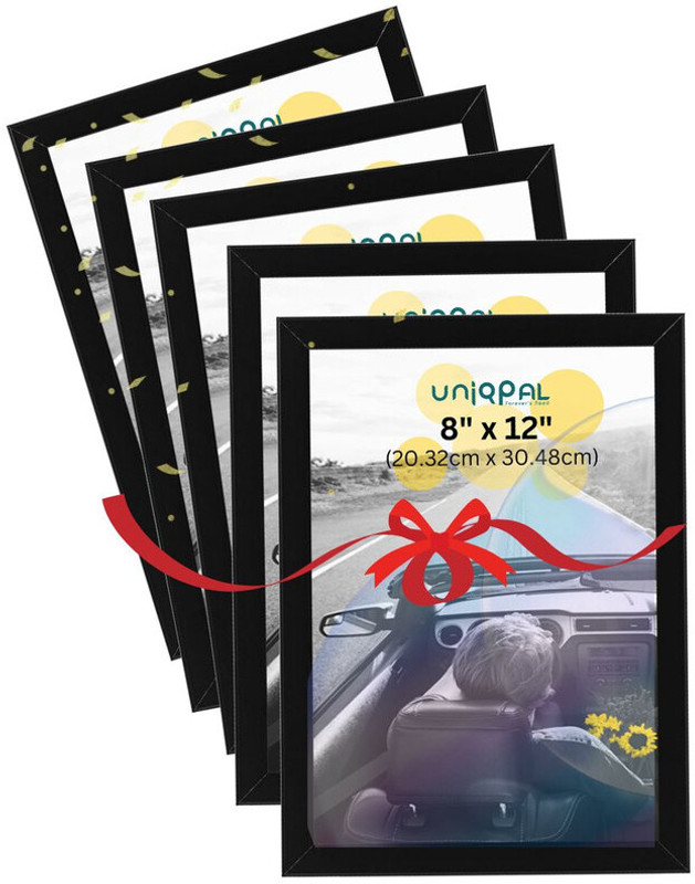 UNIQPAL A4 Size Black Photo Frame 12 inch A4 Photo Frame Set of 5(Black)