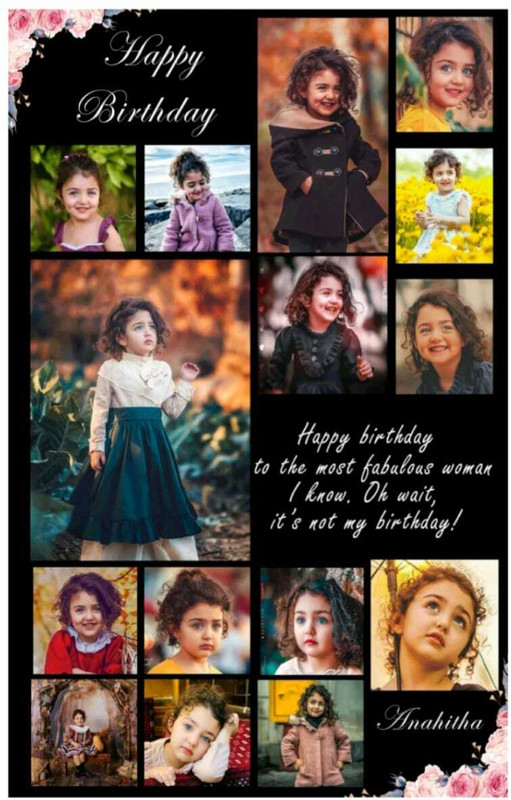 GANPATI GIFT COLLECTION CUSTOMIZE PHOTO FRAME 8 inch A4(Black)