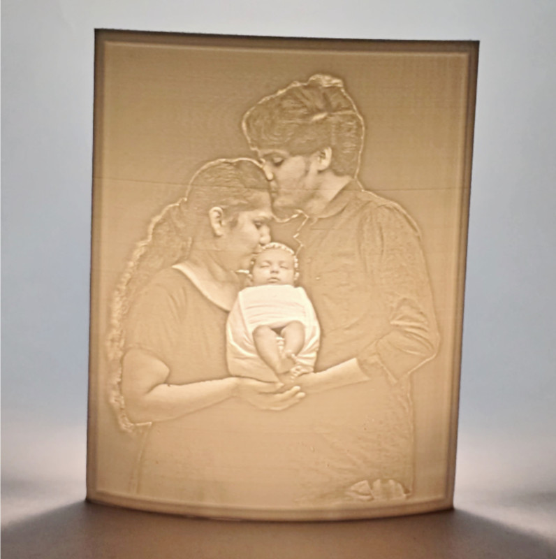 Vinki 3D0027 5.12 inch Personalized with photo(White)