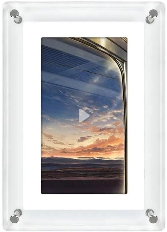 Bigsmall Digital Photo Frame with Video & Music Playback 7 inch Digital Photo & Video Frame(Transperent)