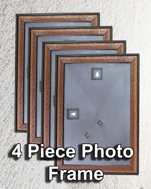 ABCD Photo frame brown color & Mount big back cover is plastic finishing 8.12 inch Digital(Brown)