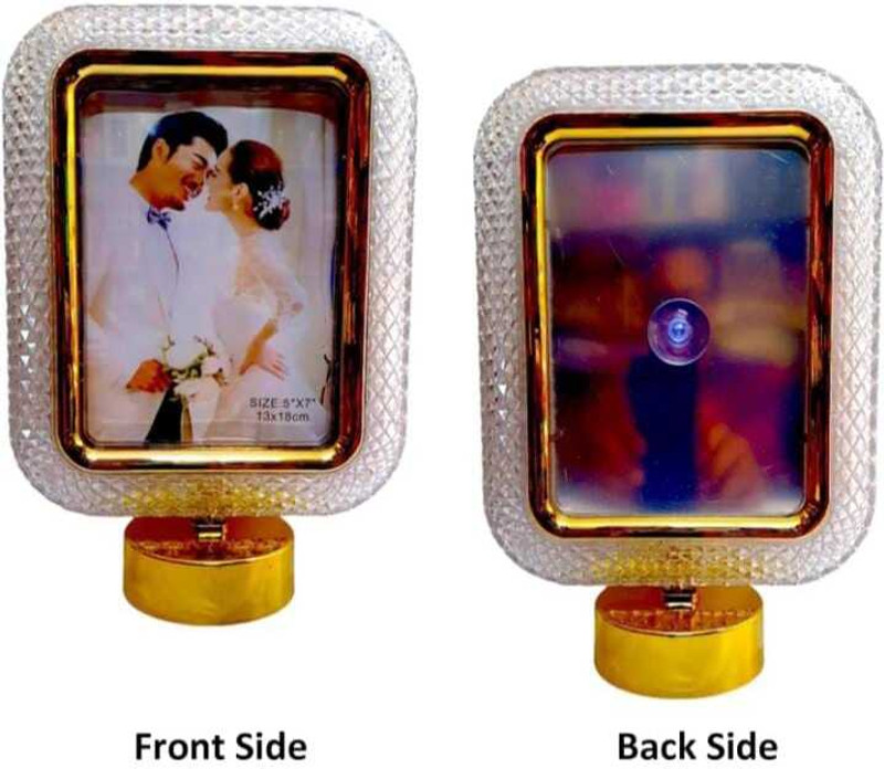 Ritesh 3 Mode brightness Crystal Rectangle PhotoFrame123 10 inch Frame(Multicolor)