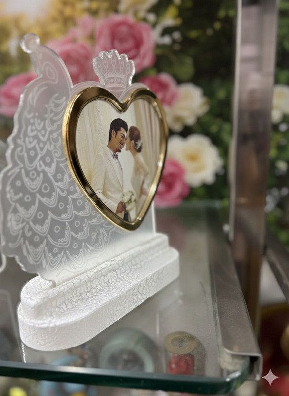 Fresh Face Table Photo Frame1 Photo 5 inch glass(White)