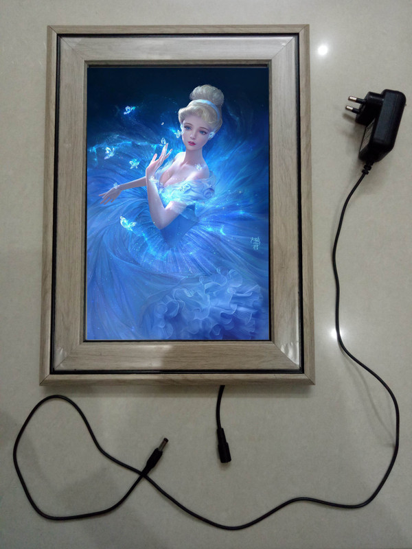 anshul internet point , CINDERELLA MODAL NO 3 , 15.5 inch WALL HANGING(Multicolor)