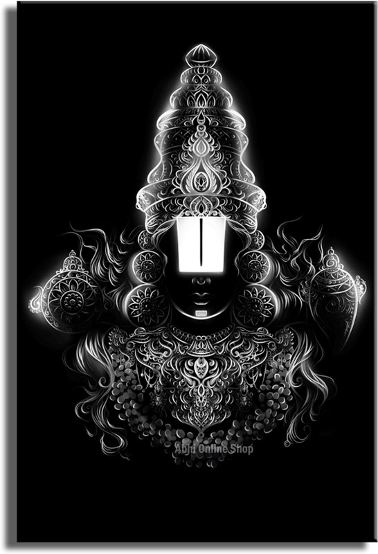 Abhi Online Shop Wooden Framed Customizable Oil Painting Premium Wall Art for Home & Office Decor 18 inch Perfect for Wall, Home Decor and Gifting | (12x18 Inch) WAP-7081430716(Black)