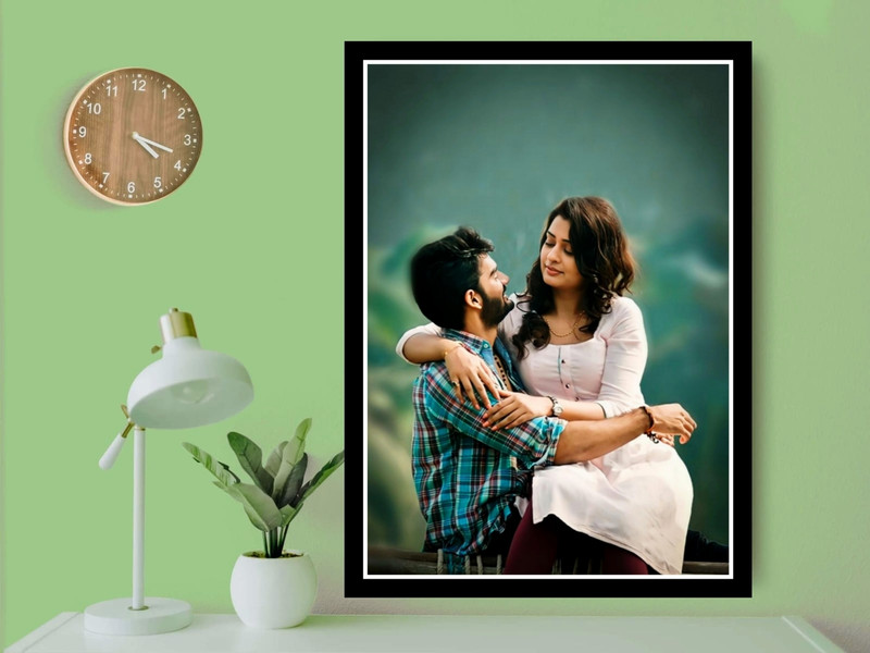 SHREE RADHEY ENTERPRISES CUSTAMIZE PHOTO FRAME 1 inch PHOTO FRAME SEND PHOTOS , WITHIN 1 HOUR)(Multicolor)