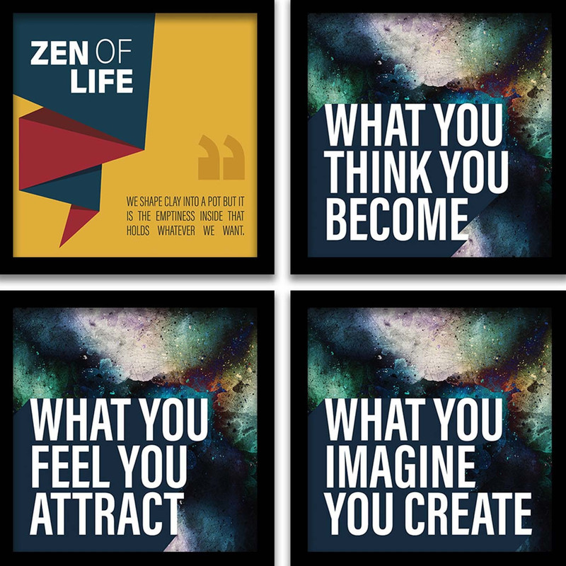 ARAkri arts AMQ098MA 22 inch Photo frames motivational quotes(Multicolor)