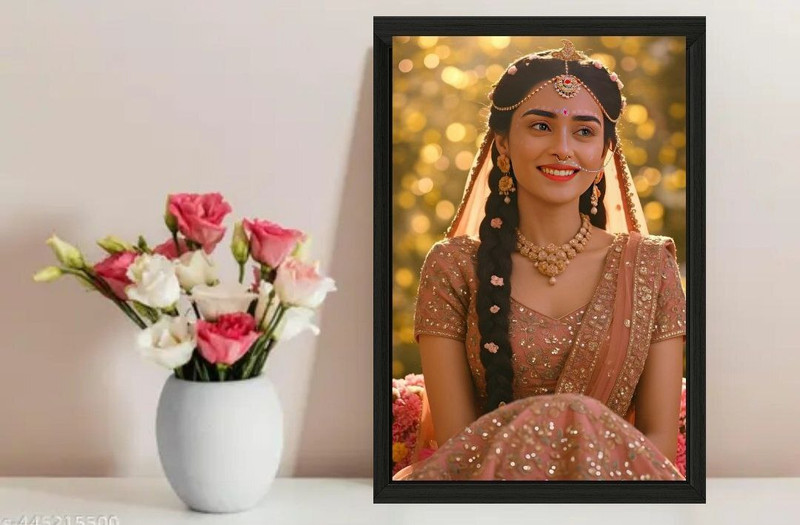 PINKYENTERPRISES photo frame 12 inch photo print(Multicolor)