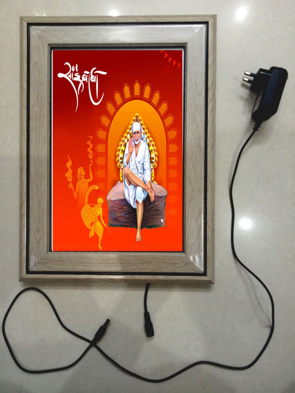 anshul internet point SAI RAM FRAME 15.5 inch LED PHOTO FRAME(Multicolor)