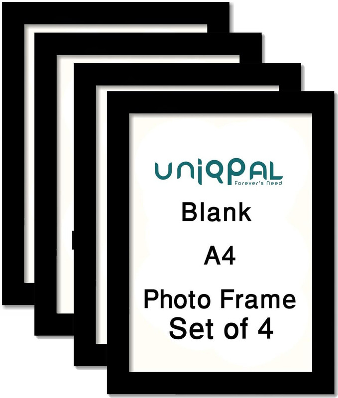Bhavya Store A4 Size Black Photo Frame for Wall Pictures 10 inch Wall Mount(Black)