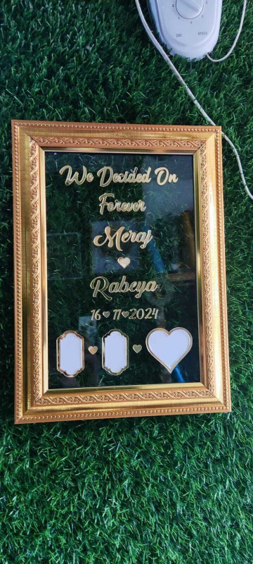 inventoo Couple Thumb Impression Gift | Wedding Thumb Print | Couple Gift 8 inch Wedding Thumb Print(White, Gold)