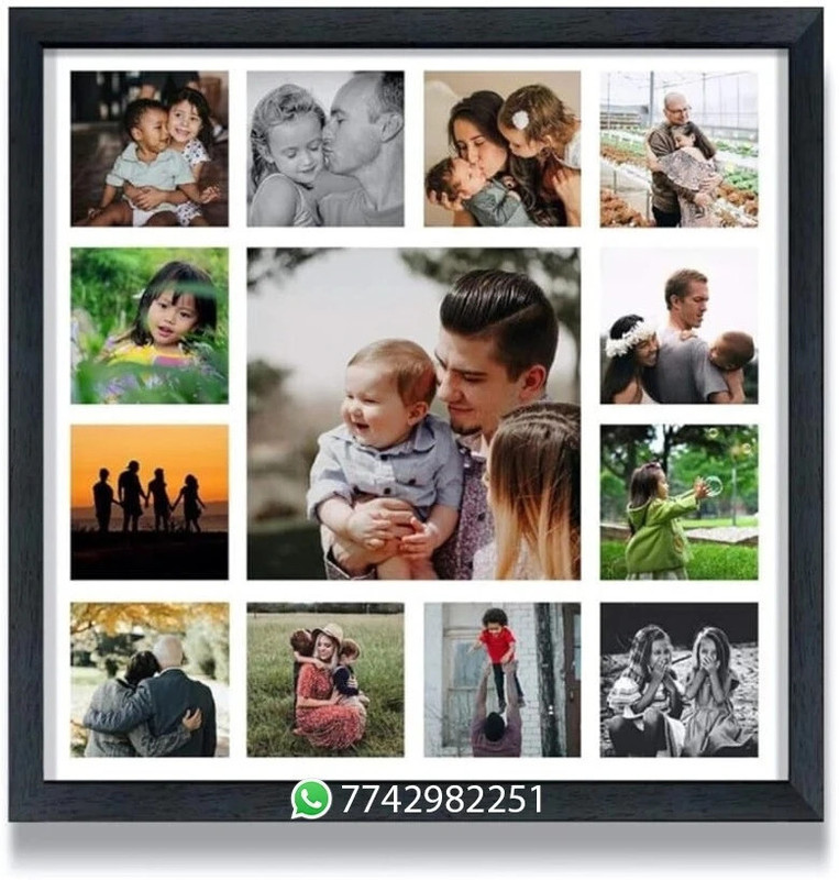 JNEX Frames Gift for Birthday, Love, & Family | Send Photo 7742982251 12 inch Wedding, Birthday, Anniversary, Marriage, Gift Photo Frame, Retirement(Black)
