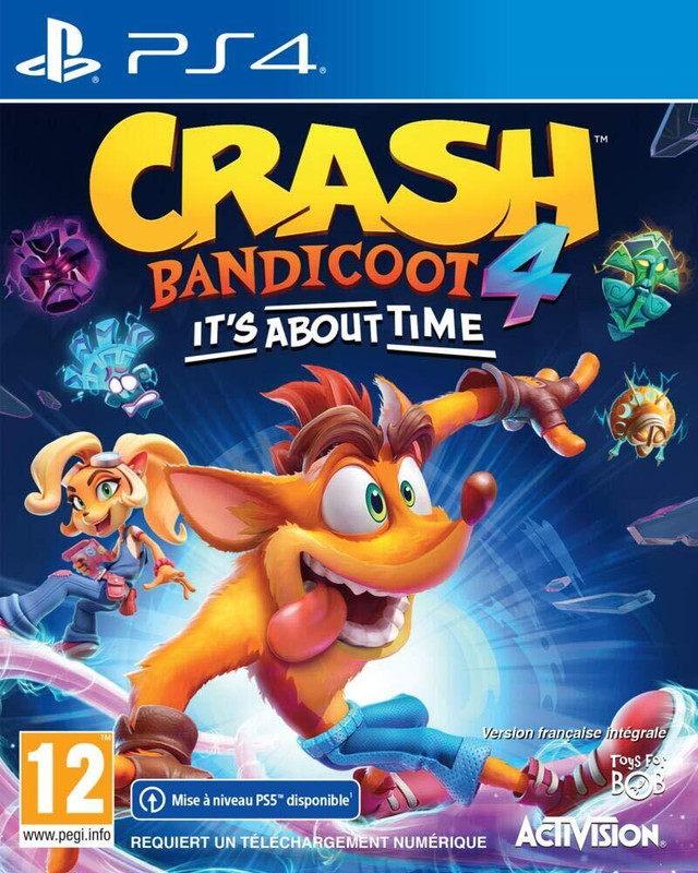 Crash Bandicoot 4: It’s About Time for PS4 | Action-Adventure Platformer | PlayStation 4 Game CD | Stunning Visuals & High-Speed Gameplay | Best PS4 Games Collection | Premium ps4 games playstation Edition(for PS4, VR Compatible)