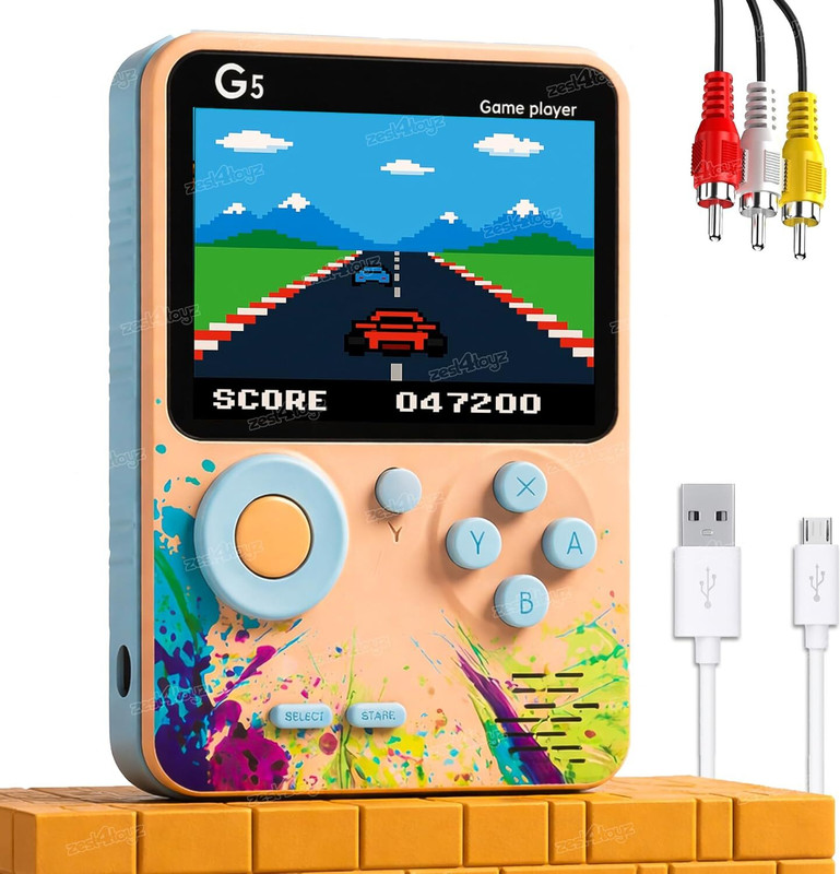 CHG G5 Handheld Game Console for Kids, Retro Portable Console with 500(Multicolor)