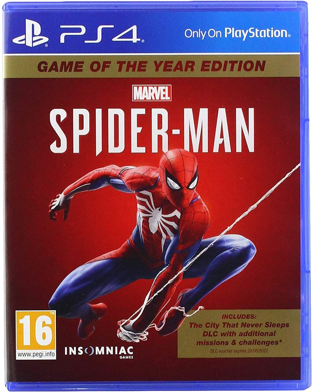 Marvel Spiderman Game Of The Year (Standard)(Physical, for PS4)