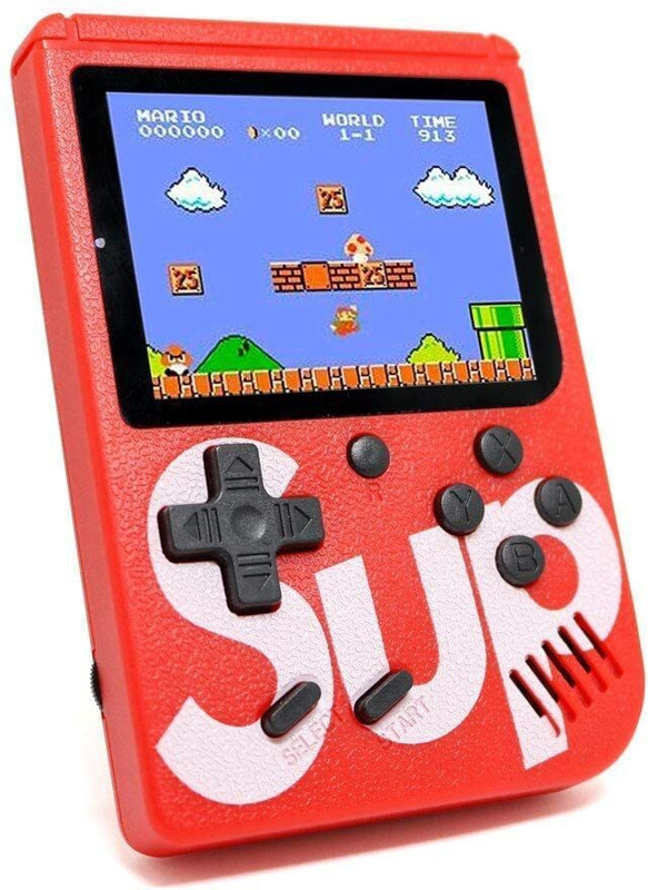 CHG New Collection SUP Handheld Game Console with 400 In 1 (Mwulticolor)sw 8 GB with MARIO(Red)