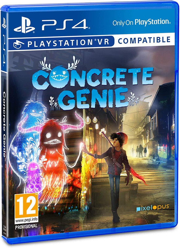 SONY Concrete Genie (Physical)(Video Game DVD, for PS4, VR Compatible)