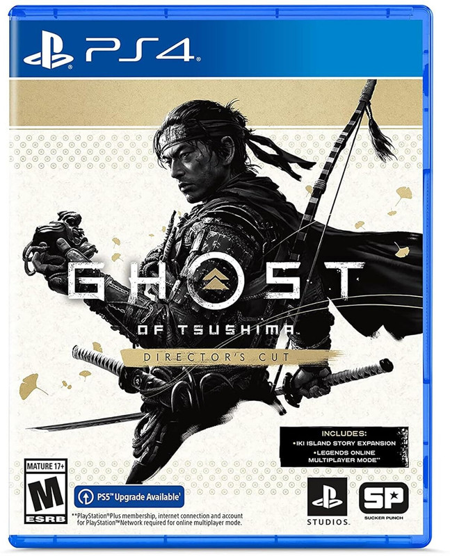 SONY GHOST OF TSUSHIMA DIRECTOR'S CUT (Physical)(Video Game DVD, for PS4)