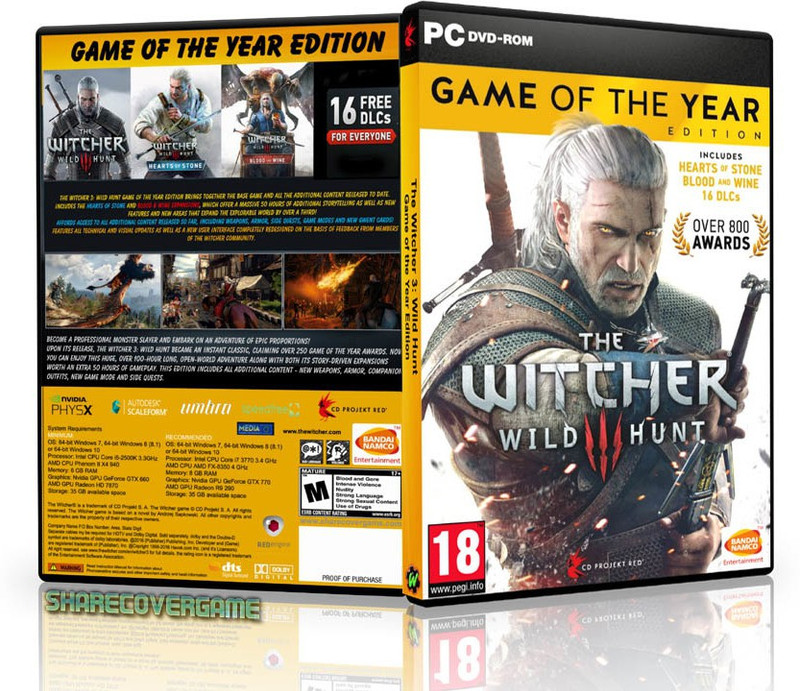 The Witcher 3: Wild Hunt (GAME OF THE YEAR EDITION)(for PC)
