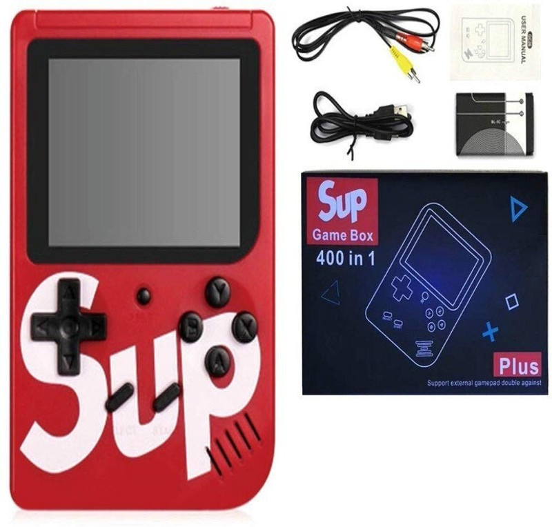 CHG Retro Game Box Console Handheld Game Pad with 620(Red)