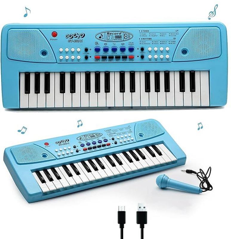 pkdmart 37 Key Piano Keyboard Toy for Kids (multicolour) Piano Lid