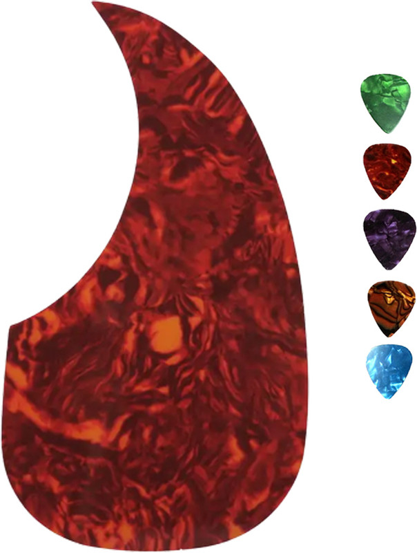 Mocking Bird Acoustic Guitar Pick Guard(Red)
