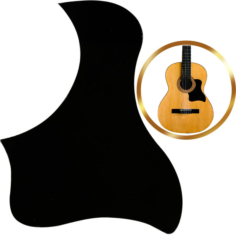 Urban Infotech Acoustic Guitar Pick Guard(Black)