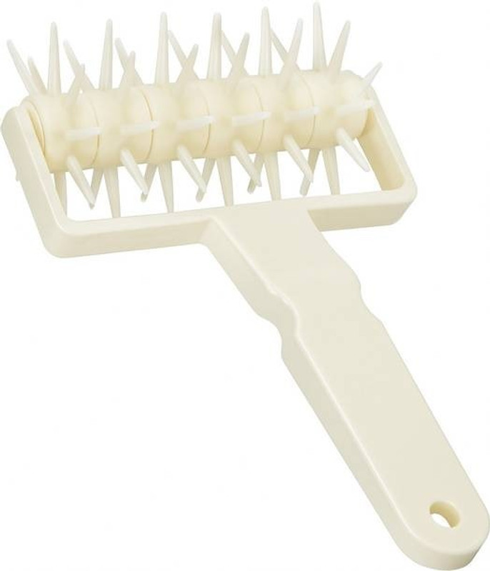 SONA Pizza Dough Docker Roller for Crust Pastry Bread Cutter Tool Multi Mould Pie Crust Cutter Stripes(White ; Pack of  1)