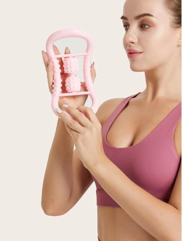 Shopeleven Pilates Rings-Fitness Ring Circle Helps with Back Thigh Pain & Massage Pilates Ring(Pink)