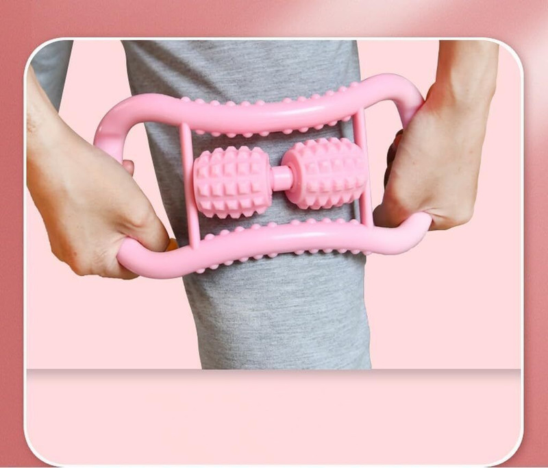 Shopeleven Yoga Ring with Roller Ball Great for Yoga, Mobility, Pilates, Stretch & Support Pilates Ring(Pink)
