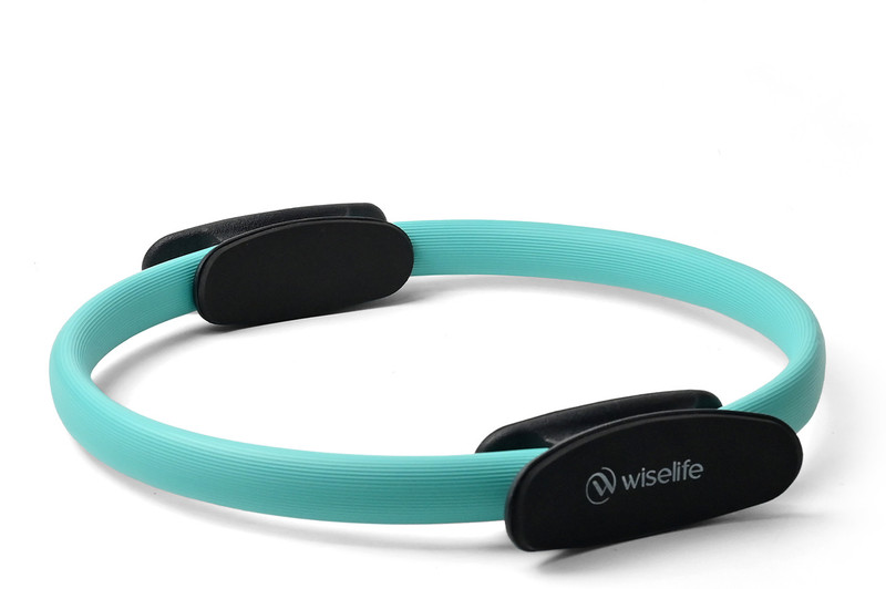 Wiselife Pilates Ring with Dual-Grip Handles Magic Circle Yoga Circle (Turquoise) Pilates Ring(Blue)