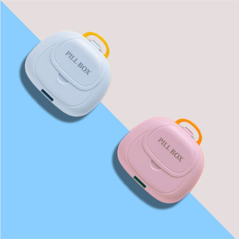 Naama Daily 2pc Plastic Suitcase Medicine Box, Portable Pill Organizer (Pack of 2) Pill Box(Multicolor)