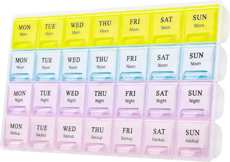 Nlive 7-days 4 Times Per Day Pill Box(Multicolor)