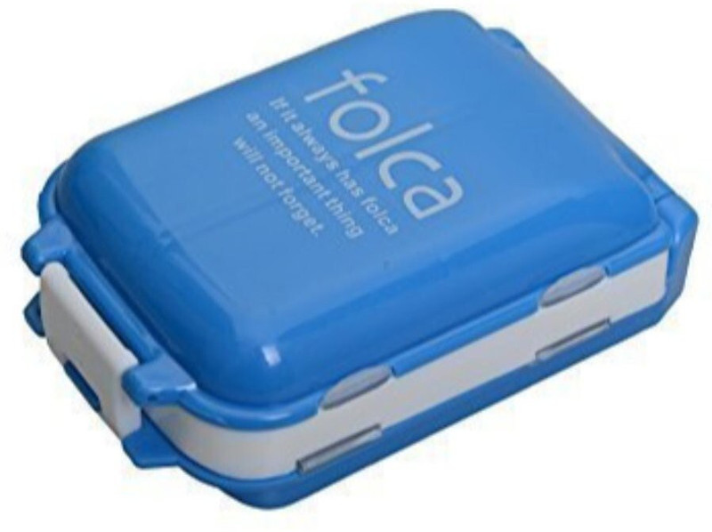 Folca 7 days 7 days pill Pill Box(Blue, White)