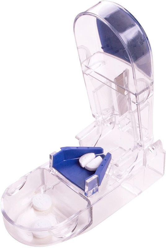 APEX Ultra Pill Splitter Manual Pill Splitter(Transparent, Blue)