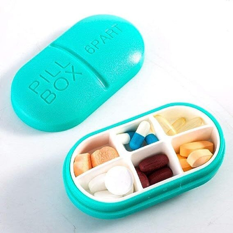 PAVITYAKSH TABLET PILL BOX Small Pills Box Tablet Box TABLET PILL BOX TABLET PILL BOX TABLET PILL BOX(Blue)