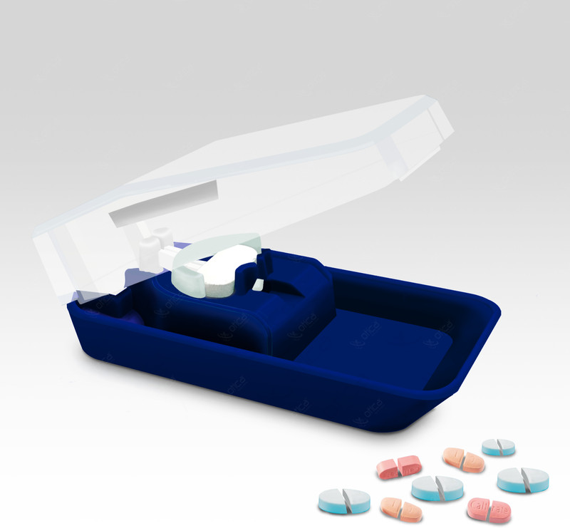 OTICA Portable Pill Cutter For any size of medicine Manual tablet cutter Best Pill Cutter and Splitter Daily Usage, Safely Cut Pills and Vitamins Tablets Manual pill cutter(Green)
