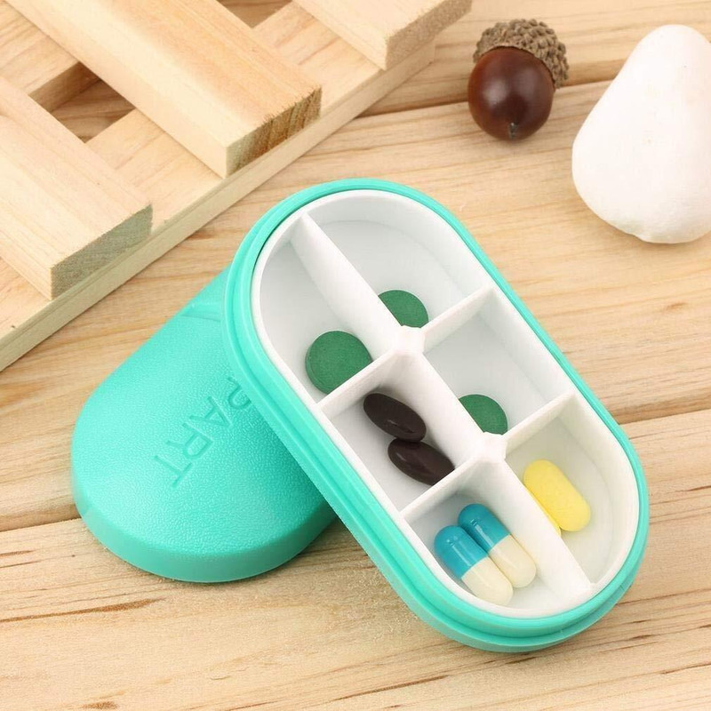 Wishbone TABLET PILL BOX Pocket Pill/Medicine Storage Box Organiser TABLET PILL BOX Pocket Pill/Medicine Storage Box MANUAL Storage Box(Multicolor)